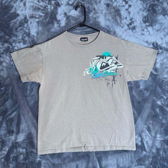 Vintage Y2K Quicksilver Short Sleeve T-Shirt Size Medium Surf Beach Skate Wear - Picture 1 of 7